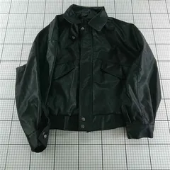 ◇ Θ クレイル CLEL フェイクレザー ジャケット ブラック系 メンズ Mサイズ E  【1602130015160】