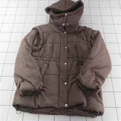 ◇ ⊇ ナイスクラップ NICE CLAUP フード付き中綿ジャケット ブラウン系 レディース F E  【1602130015627】