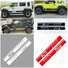 スズキ ジムニー/JIMNY JB23/33/43/64/74 2012-2023 ボディストライプ デカール ステッカー PVC製 防水UV耐性 貼付式 キズ隠し 保護 目立つアクセント 個性UP 視線集中 おしゃれ 簡単施工 定番 人気 おすすめ 送料無料