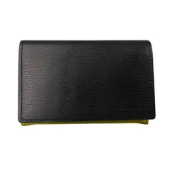 ♪3993 Paul Smith ポールスミス 553408 クロップドロゴ 名刺入れ カードケース 黒 イエロー ブラック イエロー 箱付き　中古美品