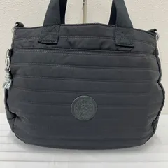 313　KIPLING　キプリング　トートバッグ　ハンドバッグ　ブラック　黒　無地　チャーム付き　モンキー　ゴリラ　軽量　カジュアル　シンプル　レディース　ポケット多数