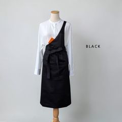 【11-15号（L–LL）】茶道稽古着エプロン　黒 11-15号（L–LL）】茶道稽古着エプロン 黒 - メルカリ