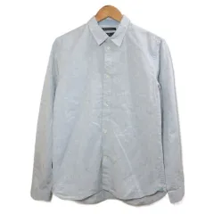 アールニューボールド R.NEWBOLD シャツ 長袖 総柄 マチ付き M ブルー系 /X