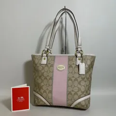 2602-181｜コーチ シグネチャー トートバッグ ホワイト