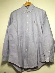 803020 RALPH LAUREN 100% COTTON 長袖 オックスフォード ボタンダウン シャツ ラルフローレン