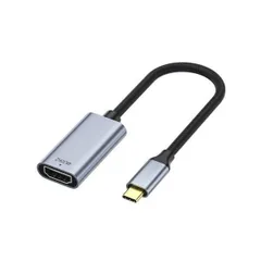 YAZAWA Type-C-HDMI変換アダプタ 30Hz USB PC・スマホ・タブレットの映像をモニター出力 シルバー YTYPECHDMIADPT