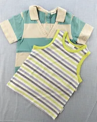 Combi mini コンビミニ タンク 半袖Tシャツ セット100cm 子供服 中古のサムネイル
