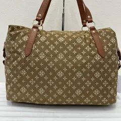 351　russet ラシット　ボストンバッグ　トートバッグ　旅行用バッグ　ベージュ　キャメル　モノグラム　レディース　シンプル　きれいめ　上品　ポケット多数のサムネイル