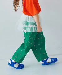 イロチ買いしたい総柄ツイルパンツ　グリーン　p.premier P221016