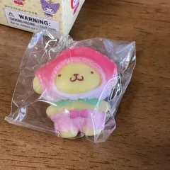サンリオ ちびとも ちびっとも フルーツ キーホルダー ポムポムプリン