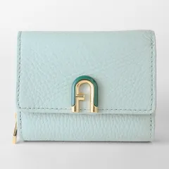 新品 フルラ FURLA 3つ折り財布 イデア コンパクトウォレット S カルタ ダ ズッケロ/アマトエール ブルー