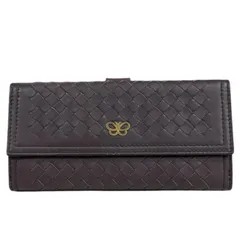 ボッテガヴェネタ イントレチャート 長財布 レザー レディース  BOTTEGAVENETA  中古 ボッテガヴェネタ