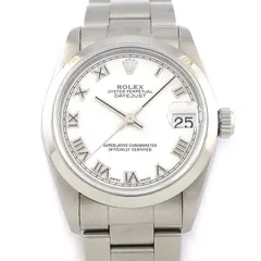 ロレックス Rolex 腕時計 デイトジャスト 79174 F番 2003年-2004年製 バーインデックス ブラック文字盤 フルーテッドベゼル ジュビリーブレス K18WG SS 自動巻き 【OH済み】 【中古】 ROLEX - ロレックス Rolex 腕時計 デイトジャスト 79174 F番 2003年
