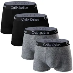 【新品】 [Cailin Kailun] ボクサーパンツ メンズ (4枚組) 抗菌防臭 吸水速乾 高通気性 前開き パンツ 3D立体 ボクサーブリーフ ローライズ 0