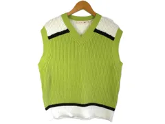 k03251028147　UNIQLO ユニクロ　XXLサイズ　緑色×白色×茶色　　トップス　ニットorセーター　秋冬