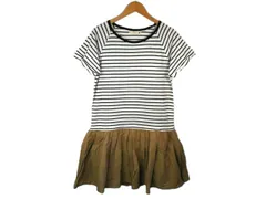 k03251028040　earth music&ecology　フリーサイズ　白色×紺色×茶色　　ワンピース or ドレス　ワンピース　通年