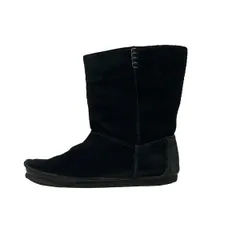 Clarks(クラークス) ショートブーツ UK/6 D レディース - 黒 ORIGINALs レザー