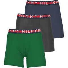 【新品】 TOMMY HILFIGER (トミーヒルフィガー) ボクサーパンツ3枚セット メンズ 09T4014 325 バジル Sサイズ [並行輸入品] 0
