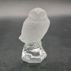 hoyaクリスタル フクロウ  ふくろう 置物　ガラス　ペーパーウエイト