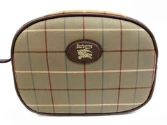 未使用品 ライセンス品 バーバリー 化粧ポーチ ■ ノバチェック ヴィンテージ 小物入れ レトロ レディース Burberrys バーバリーズ □ ８B