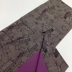 中古品　袷着物　泥大島紬　やまと　正絹　TL寸　R503