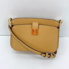 Kate spade ケイトスペード ショルダーバッグ フィービー ターンロック デュオ クロスボディ ポーチ付き KF533 カバン 美品 斜め掛け レザー レディース ティラミスマルチ 鞄 IF18105■