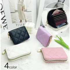 カードケース レディース メンズ レザー調 ミニ財布 コインケース 小銭入れ ウォレット 札入れ 二つ折り じゃばら コンパクト1742746