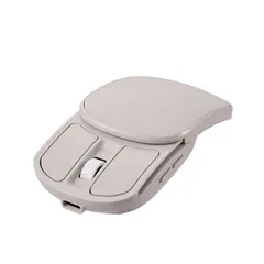 ナカバヤシ Digio 無線充電式スライド静音5ボタンBlueLEDマウス グレージュ MUS-RKF235GY