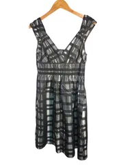 k05251031071　ZARA BASIC　Sサイズ　黒×グレー　　ワンピース or ドレス　ワンピース　春夏