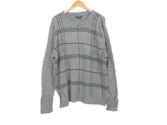 k05251022092　Croft&Barrow　XLサイズ　グレー×紺×緑　　トップス　ニットorセーター　秋冬