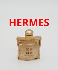 HERMES 24 Faubourg 香水ボトル型ブローチ HERMES 香水ボトル型ピンブローチ 24Faubourg ゴールド エルメス