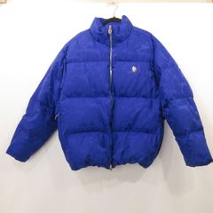 A BATHING APE ダウンジャケット ブルー カモ柄 M - メルカリ
