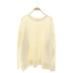 スローブ イエナ SLOBE IENA  24AW ウォッシャブルスムース クルーネックプルオーバー ニット セーター アイボリー /AQ ■OS