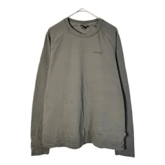 patagonia パタゴニア オーガニックコットン 長袖Ｔシャツ アウトドア グレー(メンズ L)中古 古着 X4020
