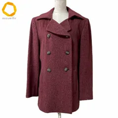#wnc レリアン Leilian コート 9 ボルドー系 ハーフコート ピーコート アンゴラ 美品 レディース [989607]のサムネイル