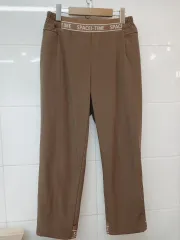 ブラウン 起毛 ストレッチ パンツ XL