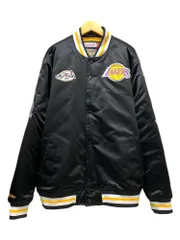 mitchell&ness (ミッチェルアンドネス) スタジャン 刺繡ワッペン 裏キルティング OJBF3232-LAL XL ブラック メンズ/036のサムネイル