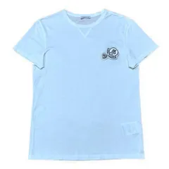 MONCLER ワッペン　ホワイト Vネック Tシャツ 4S543