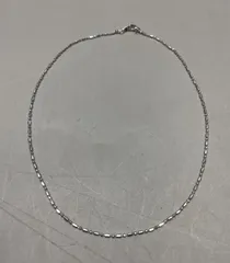 SN1175 シルバーカラー シルバーチェーン カットボールチェーン デザインチェーン アンティーク チェーンネックレス ネックレス