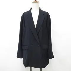 テーラードジャケット ダブル 大きいサイズ 紺 ネイビー 3L