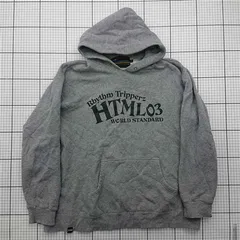 ◇ Θ エイチティーエムエル html Rhythm Tripperz パーカー グレー系 XL メンズ E  【1602040002021】のサムネイル