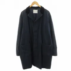 サカイ sacai ステンカラーコート ロング丈 コットン アウター 2 紺 ネイビー 18-01769M /AN12のサムネイル