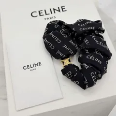 ⭐️ほぼ未使用⭐️ セリーヌ トリオンフ シュシュ GP×シルク ブラックのサムネイル