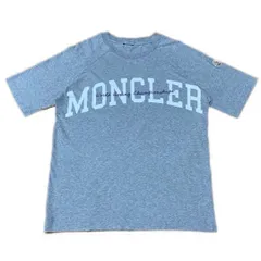 モンクレール　文字　ロゴ　Tシャツ　グレー　L 国内正規品 4S545