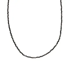 【ブラック×ワンサイズ】[Cream dot. クリームドット公式] ネックレス レディース  ステンレス製 金属アレルギー対応 つけっぱなし ショート チェーン モノトーンビーズ 小粒 多面カット  のサムネイル