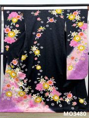 振袖 刺繍 金彩 紋意匠 身丈172cm MO3180 - メルカリ