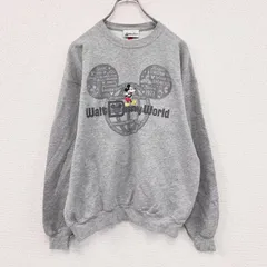 古着 used　Hanes　Disney　ディズニー　ミッキーマウス　スウェット/トレーナー　Walt Disney World　灰色　グレー　Mサイズ　【値引き交渉OK！】