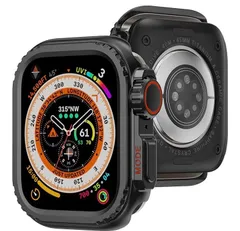 【45mm】Applewatch アップルウォッチ カバー 45mm Apple Watch用 ケース Series 9 8 7 メタルカバー 全面保護 金属製 ステンレス 耐衝撃 装着簡単 メンズ 合金ケース