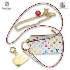 ルイヴィトン LV×TM フォンホルダー M14099 村上隆 モノグラム 限定 マルチカラー ブロン 白 コインケース レディース LOUISVUITTON Y2K【新品】【未使用】【丸正質舗】【質屋】【ブリルトワーゼ】(M212749)