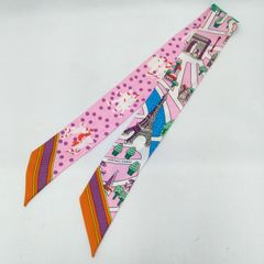 エルメス ツイリー レクレアポア マロングラッセ 美品 ピンク系 鍵